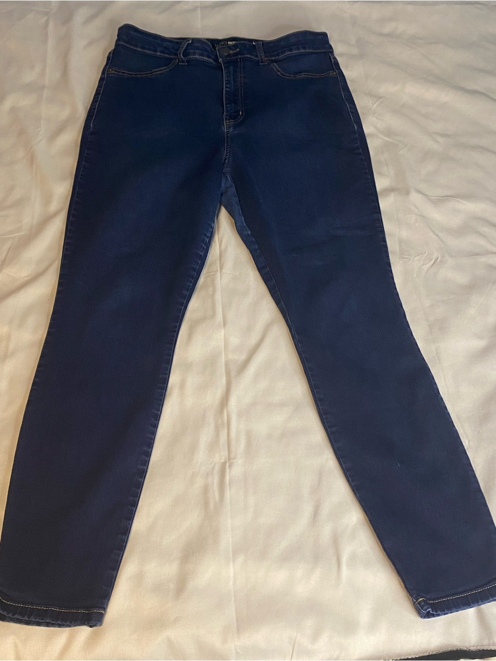 Fashion Nova Women's Skinny Jeans Size 14W Blue Dark Wash Stretch High Rise